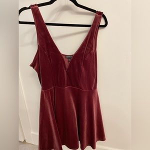 Velvet mini dress
